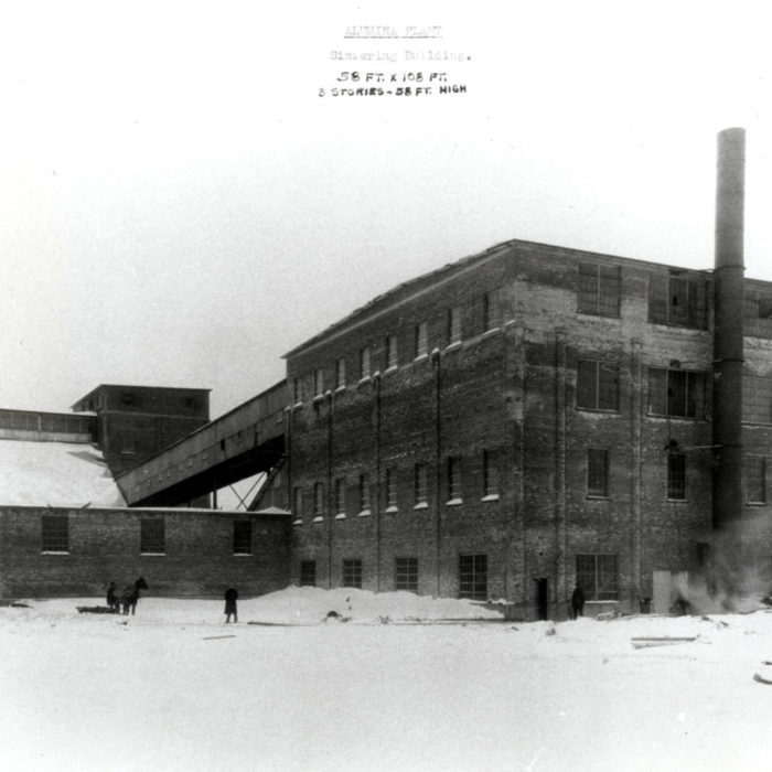 frittage de la bauxite.